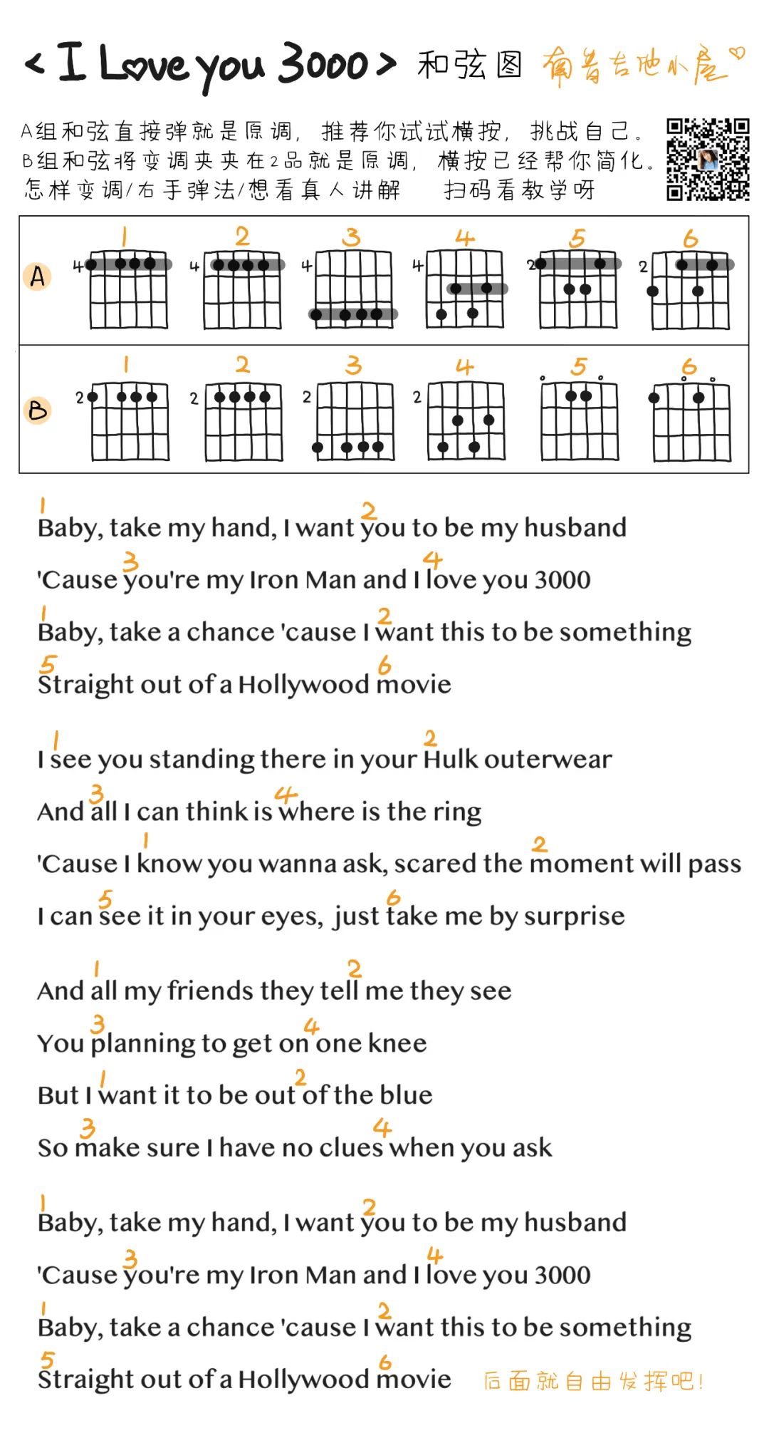I-Love-You-3000吉他谱3-Stephanie-Poetri