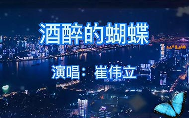 酒醉的蝴蝶吉他谱_崔伟立_G调_变调夹2品_远方吉他